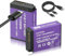 Mspalocell 2 Pack LP-E17 replacement batteries USB Type C 1800 mAh, compatible with Canon XC10 XC15 EOS-R RA R6 R5 R7 EOS 60D 70D 80D 90D 5D Mark I Mark II Mark III IV 6D Mark I II 7D Mark I II