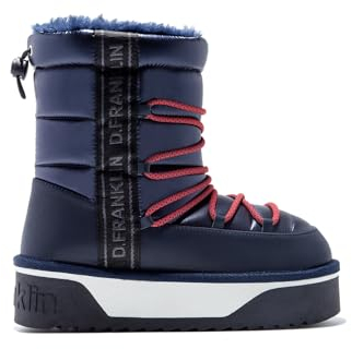 D.Franklin Damen-Stiefel, modisch, lässig, Modell Bomb, Marineblau 91, 40 EU