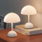 ONEWISH 2 Packs Lampe de Table Champignon Sans Fil avec Capteur Tactile, Lampe de Table Portable Entièrement Graduable, Lampe de Nuit LED Rechargeable pour Enfants et Chambre de Bébé,Blanc