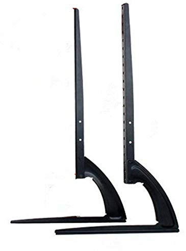 Soporte Universal para TV, 32 – 70 Pulgadas, Soporte Curvado Tele, Altura Ajustable, 35 kg, Soporte Pie Mesa Acero para TV, Base Estabilizadora