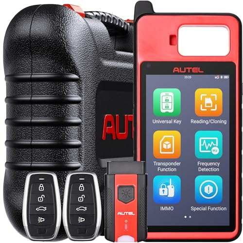 Autel MaxiIM KM100E Outil de programmation pour porte-clés, 2024 Dernière version de l'IM508 IM608, 60S Génération de clés, IMMO Apprentissage, Puce Lecture Écriture Clone, APB112 intégré,2 clés IKEYs