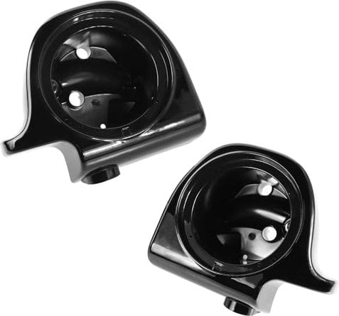 Dakchor 6.5 Inch Speaker Box, Speaker Pods Lower Vented Fairings for Harley Road King Touring Street Glide 1994-2014, Black, Set of 2