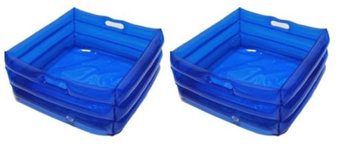 Plawee Baño de Pies Inflable para Piscina Baño de Pies Portátil para Piscina - Baño de Pies para Escalera de Entrada A la Piscina Accesorios para Piscina sobre el Suelo