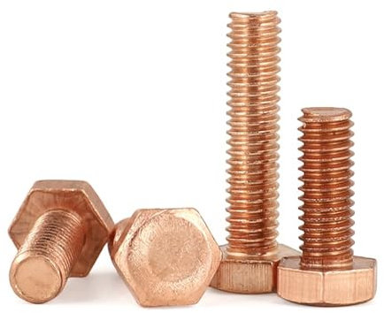 10 viti esagonali M10 × 25 mm in rame per varie applicazioni