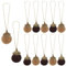 YGCHEN Filz Eichel Anhänger Weihnachten Deko Filzanhänger Herbstdeko Christbaumschmuck Weihnachtsanhänger Eicheln Aufhängen für Weihnachtsbaum, Kaminsims, Wand, Heimdekoration 12 Stück