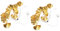 Cabilock 2 Saiten Blatt Licht goldene hochzeitsdeko Ginkgo Weihnachtsdekorationen weihnachtsgeschenke weihnachts präsente Festivalgebrauchs-Lampenanhänger Außenleuchten Blattdekore Metall