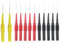 12 Stück Testsonde Multimeter Prüfsonde 0.7 mm Piercing Nadel Sonde Multimeter Messleitung Sonde Isolationspiercing Probe für Professionellen Messung(Rot, Schwarz, Gelb)