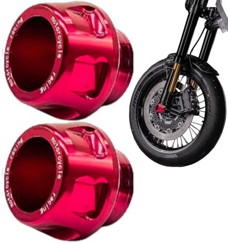 Motorrad-Achsabdeckung – Sturzpads aus Aluminiumlegierung, Motorrad-Aufprallschutz-Set | Anti-Fall-Gabelschieber, Vorderradgabelschutz für Fahrräder, Motorrad-Sicherheitszubehör für Rahmen und Achse
