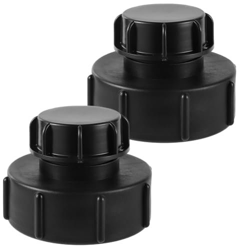 FOGWOWO IBC Tank Tubehör,IBC Tank Adapter,2 Stück S100x8 Zu Reduzierung S60x6 Grobgewinde mit S60 IBC Tank Tankabdeckung Endkappe Adapter Wasserhahn Gartenschlauch Für 1000l Wassertank