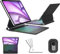 FOGARI Magic Keyboard for iPad Air 11 (M3/M2) 2025/2024, for iPad Pro 11(4th/3rd/2nd/1st Gen) with Trackpad, 7 Colors Backlit, Magic UK Layout Keyboard, Black