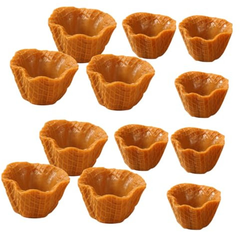 TOYANDONA Realistische Künstliche Eistüten- 12 Stück Mini-eistüten- Aus Kunststoff Für Dekorationen