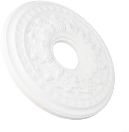 Cloudpower Round Ceiling, PU Ceiling Light Cover, Decorative Ceiling Lamp Cover For Home Decor Ceiling Medallions(35cm)