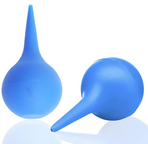 2stück Ohrenreiniger 60ml,Blau Ear Cleaner Silikon,Quetsch Gummiball Sanfte Ohrendusche,Reinigung Von Ohrenschmalz Durch Ohrspülung,Wiederverwendbarer Ohrreiniger,Zur Ohrreinigung
