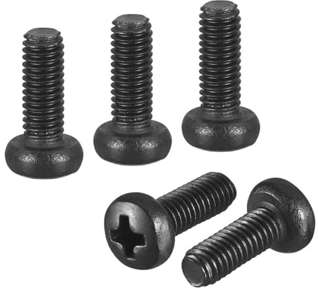 DTGN M3-0.5x8 Pan Head Machine Screws - 50pcs - Good for Machinery - 304 Stainless Steel Phillips Machine Screws Bolts - Black | Metric Pan Head Bolts,304 Stainless Steel,Fastener For Machinery Equipment Electronics Furniture