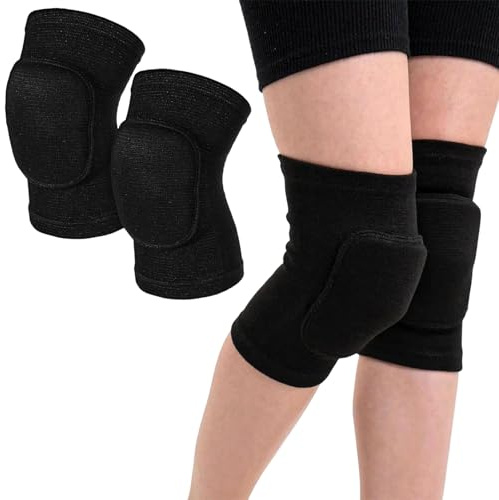 CERCTLA Rodilleras Voleibol, Rodilleras Deportivas Unisex, Rodillera Elásticas Antideslizantes, Esponja Gruesa, para Danza, fútbol, Voleibol, Baloncesto, Yoga, Patinaje