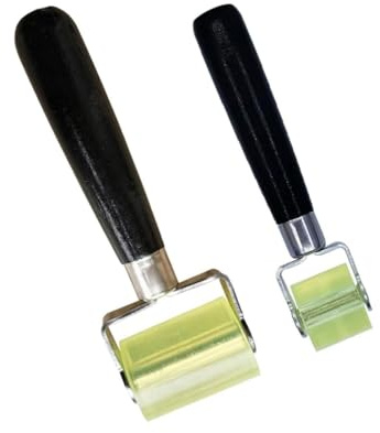GIONAR 2 Teiliges Professionelles Andrückroller Set, Andruckrolle | 30mm/50mm Andrückwalze für alubutyl Kantenumleimer und zum Verschweißen von PVC Planen und Schalldämmung im Auto