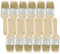 POWCOG: 12 x 2 inch (2 / 50mm) Disposable Economy Paint Brush Pack with Natural Bristles, a Professional Choice. Cost effective solution when using adhesives and paints that are difficult to clean.