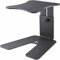 K&M 26774 Soporte para monitor de sobremesa, negro, acero - soporte de altura regulable con diseño innovador