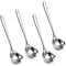 IMEEA Ensemble de 4 louches IMEEA en acier inoxydable SUS304 de 20,5cm, lavables au lave-vaisselle. Idéal pour les restaurants, la cuisine et les fêtes
