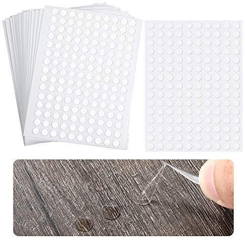 Doppelseitige Klebepunkte Transparente Fotokleber Aufkleber Rundes Acryl Keine Spuren Starker Klebende Aufkleber Wasserdichte Punkt Aufkleber (3000 Stücke, 0,24 Zoll/ 6 mm)