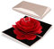 iSuperb Ringschachtel Rose Ringbox Schmuckkästen Blume Ohrring Geschenkbox Verlobung Ehering Boxen Schmuck Display Verpackung Organizer Jewelry Boxes für Frauen (Hell Gold)