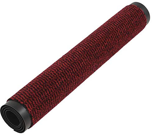 Tidyard 2X Schmutzfangmatte Türmatte Fußmatte Fußabtreter Schmutzmatte Türvorleger Matte Sauberlaufmatte Rechteckig Getuftet 90x150cm Rot,Florgewicht: 2500 g/m²