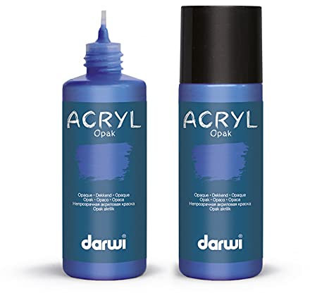 Darwi Peintures crémeuses acryliques, Opak, 80 ML, Coloris au Choix