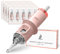 AWAKEN Nadelpatronen Dermograph Sterile Tattoo Cartridge PUM Round Liner 1 Pin Long Taper Einweg Makeup Eyebrows Lippen Eyeliner Runden (0.25mm/1RLMT)
