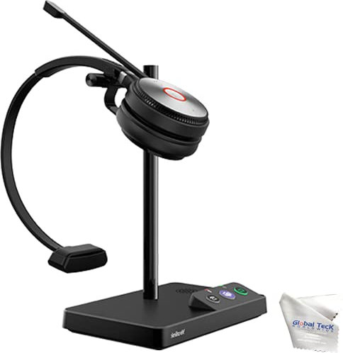 GTW Yealink WH62 Mono Teams Headset, USB-C, Connects to Deskphone, PC/Mac, Smartphone - Works with Teams, Zoom, RingCentral, 8x8, Vonage, Bonus Microfiber Included