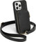 CUSTYPE Für iPhone 13 Pro Max Hülle Leder Handykette Hülle mit Band und Kartenfach, Ständer Schwarz 6,7”