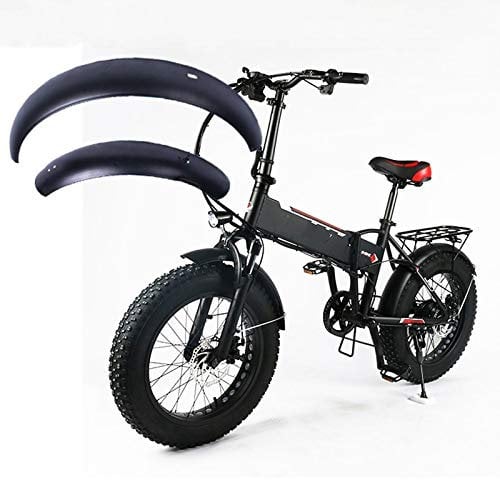 BABESA Mountain Bike Mudguard,Bicycle Fenders,Easy to install Mudguard Set, 20inch fat tire Snowboard electric bicycle fender Wings 20x4.0 folding Sturdy stainless steel Special suit