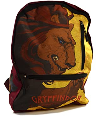 Harry Potter Rucksack (Gryffindor Löwe Design) 30cm x 40cm x 12cm - Offizielles Lizenzprodukt