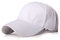 Gorra Unisex de Tamaño Ajustable con Velcro para Hombre y Mujer, Gorra de Béisbol Lisa Básica - Gorra Negra, Azul, Beige [Transpirable y Resistente] - Diseño Clásico (Blanco)
