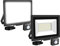 RIGIDON 2x 50W 5000 LM Projecteur d'extérieur Led Avec Detecteur de Mouvement, 6000K Blanche Froide, IP66 étanche Éclairage de Extérieur, Projecteur led de Patio Garage Terrasse Jardin