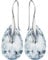Pear Damen Hakenverschluß Hänge Ohrringe Echtes Silber 925 mit Marken Kristalle Zirkonia - Schmuck Echt Silberne Hängende Ohrhanger für Frauen und Mädchen - Hängeohrringe Ideal Geschenk (Crystal CAL)