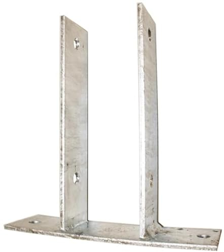Pfostenträger U-Form zum Aufdübeln für 120mm Balken, Stahl feuerverzinkt 1 Stk Pfostenanker U-Pfostenträger U-Anker Anker Carport Pfostenhalter Zaun U-Form Pfostenträger zum Aufdübeln
