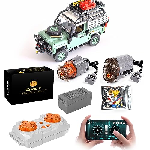 XGREPACK remote control motor motorization for Lego 10317 Land Rover Classic Defender 90 - motorization only, does not include toy model
