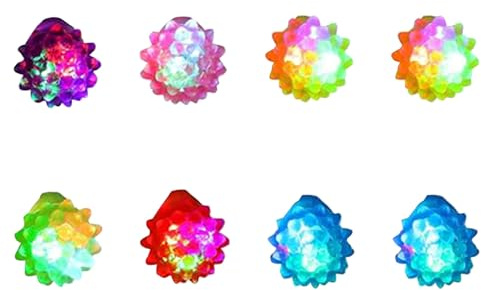 Cerioll Fiesta Iluminar Anillos,Pulgar Linterna,8 Pcs Fiesta Iluminar Anillo Ilu-minar,Anillos de Ilu-minación de Fie-sta,Anillos de Fies-ta para El Dedo,Ani-llos Luminosos LED de Colores