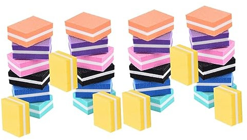 FRCOLOR 42pcs Nail File Miniature Sponge File Double-Sided Polishing Soft Manicure Tools for Finger