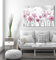 MyMaxxi - Premium Leinwandbild auf Keilrahmen Blümchen grau-rosa Wandbild Design Wand Dekoration, Gemälde grau rosa Leinwand - Blumen, Groesse_leinwand:50x70 cm
