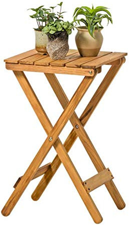 Side Table Massivholz quadratischer Klapptisch, tragbarer Beistelltisch, Tisch- und Stuhlstände, zum Mieten, Installation kostenlos