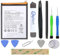 OnlyTech - Kit de réparation Batterie pour Samsung Galaxy A03 Core - 5000mAh - avec 10 Outils et Adhésif