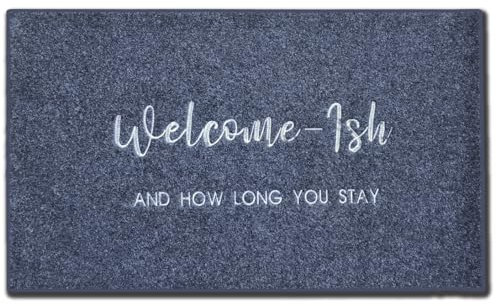 xinbai Funny Door Mat,Welcome Floor Mat Welcome Doormats Entrance Rubber Rugs Indoor Washable Indoor Outdoor Patio Home Decorative 40 X 60 cm