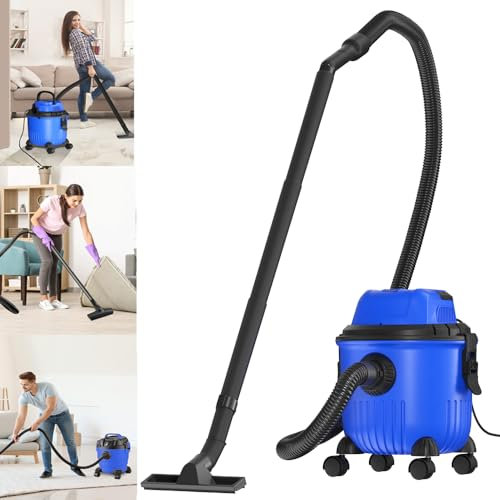 Hoover Vacuum Cleaner Wet and Dry Vac Cleaner Blower Machines 3-in-1 Multi-Purpose with 1.5m Hose Floor Brush Short Nozzle Extension Rod for Home Garage Shop Car Industrial