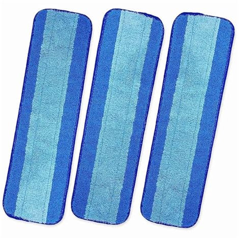MuziZy Ersatz-Mopp-Pads, kompatibel mit Bona Hartholz-Mopp-Bodenreiniger-Zubehör, wiederverwendbares Mikrofaser-Mopp-Bodenpad
