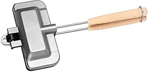 Yokomu Hot Dog Toaster Double-Sided Sandwich Baking Pan Double Sided Frying Pan, Grilled Cheese Maker