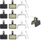4Paar Bremsbeläge Fahrrad Scheibenbremse Bremsklötze,Scheibenbremse Fahrrad,Pads Brake Fahrrad-Bremsbeläge,Bremsbelag Bremsbacken Bremse,für B01S/B03S/B05S/Deore/TRP/Tektro Fahrrad Bremsen Bike Beläge