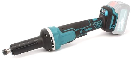 Smerigliatrice dritta a batteria, compatibile con batteria Makita da 18 V, smerigliatrice dritta professionale senza spazzole con mandrino da 6 mm e 4 velocità variabili (senza batteria, senza