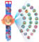 yumcute Projector Watch for Kids Adjustable Time Projection Watch Digital Screen with 24 Cartoon Figurines Patterns Children's Electronic Watch Birthday Christmas Gifts for Boys Girls