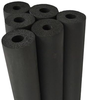 Anti-Freeze Water Pipe Insulation Tubing Thickness 15mm 20mm 30mm Heat Preservation Foam Tube For Handle Grip Guitar Stands Outdoor Air Conditioner Units(60mmX15mmX1.9m)